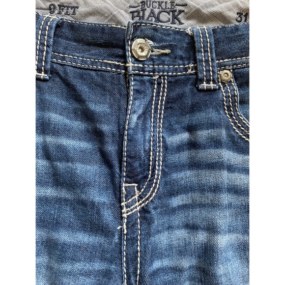 Buckle Black Bootcut Jeans - Picture 3 of 8